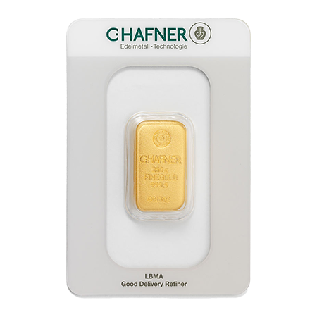 500 Gramm Goldbarren Feingold C. Hafner
