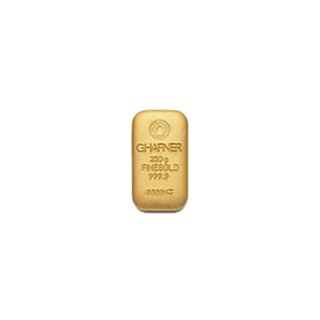 250 Gramm Goldbarren Feingold C. Hafner