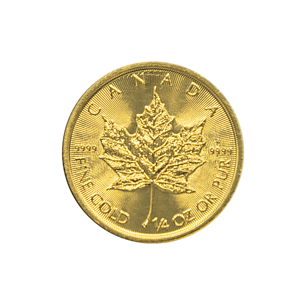 1/4 Unze Goldmünze Maple Leaf (diverse Jahrgänge)