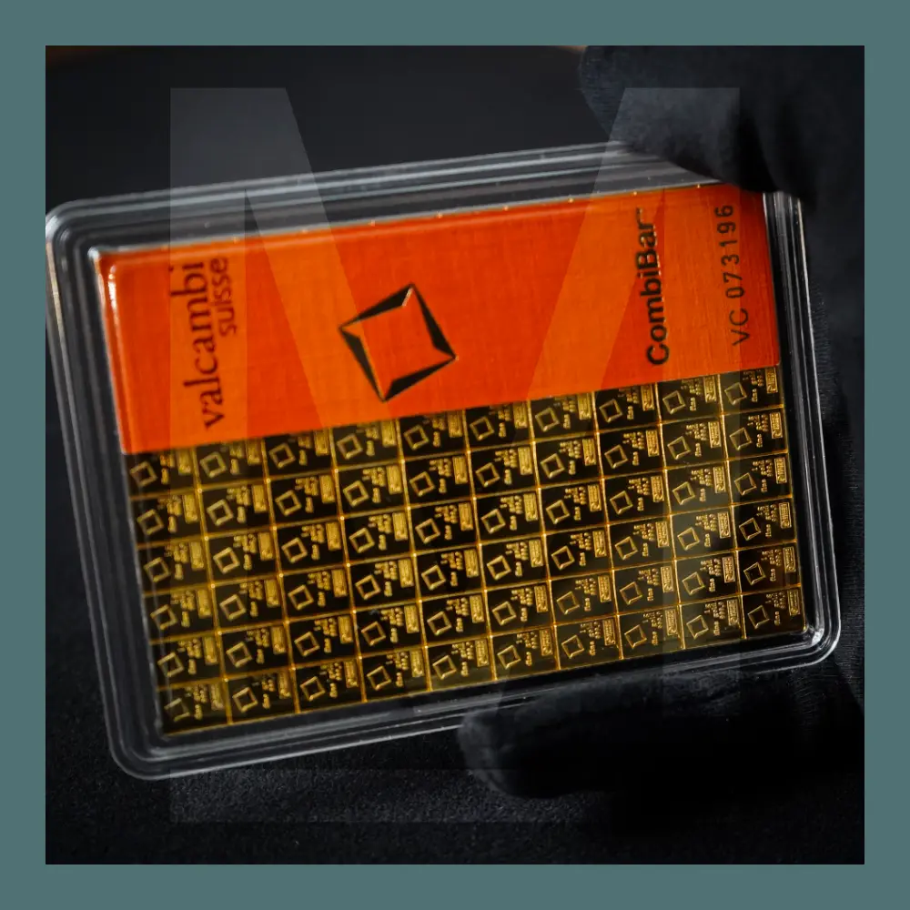 100 x 1g Goldbarren Valcambi CombiBar®