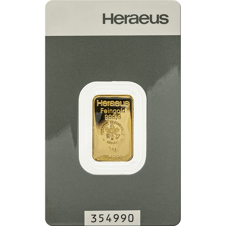 5 Gramm Goldbarren (diverse Hersteller)