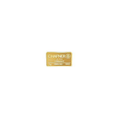 1 Gramm Goldbarren Feingold C. Hafner