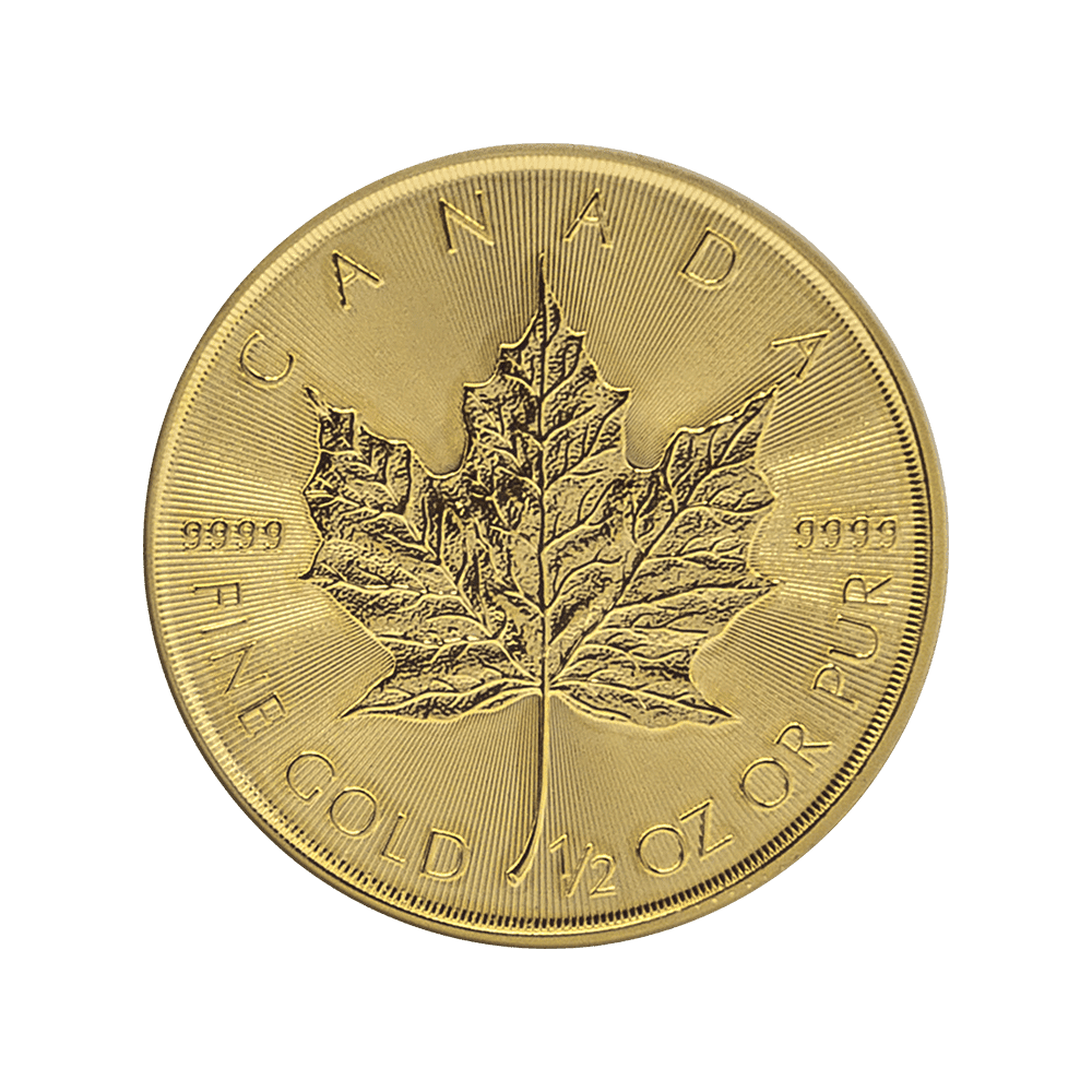 1/2 Unze Goldmünze Maple Leaf (diverse Jahrgänge)