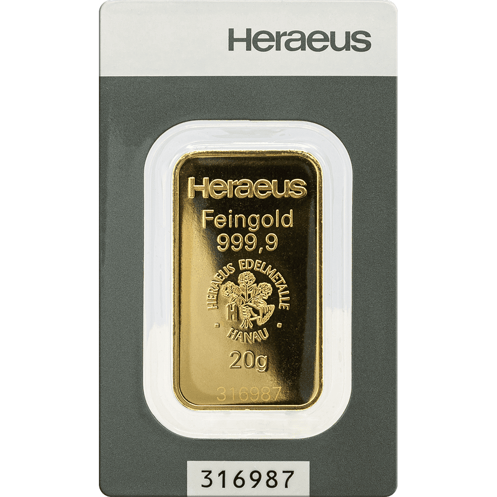 20 Gramm Goldbarren (diverse Hersteller)