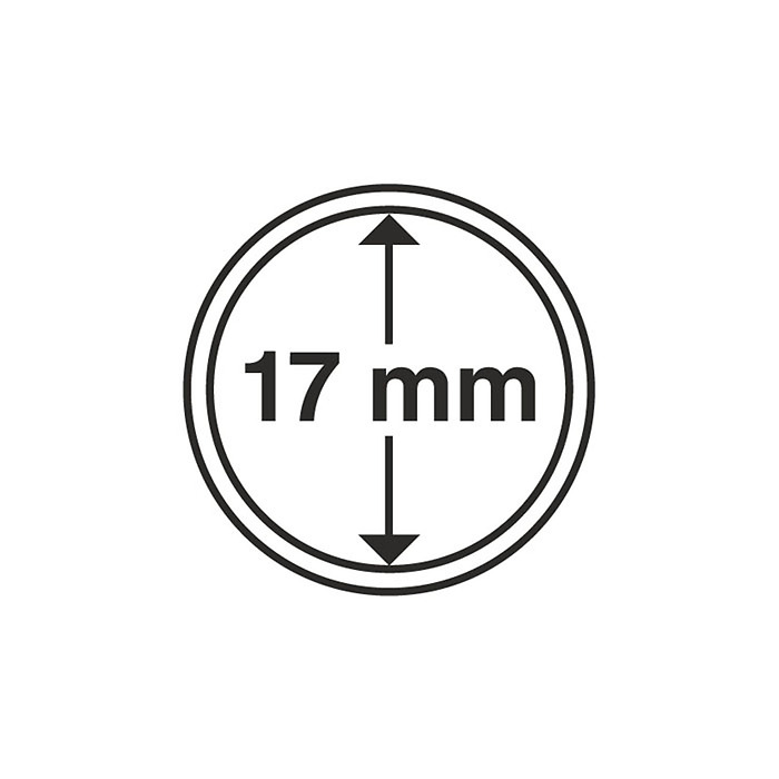 Münzkapsel 17 mm für 1/10 Unze Gold Krügerrand, Maple Leaf, Wiener Philharmoniker