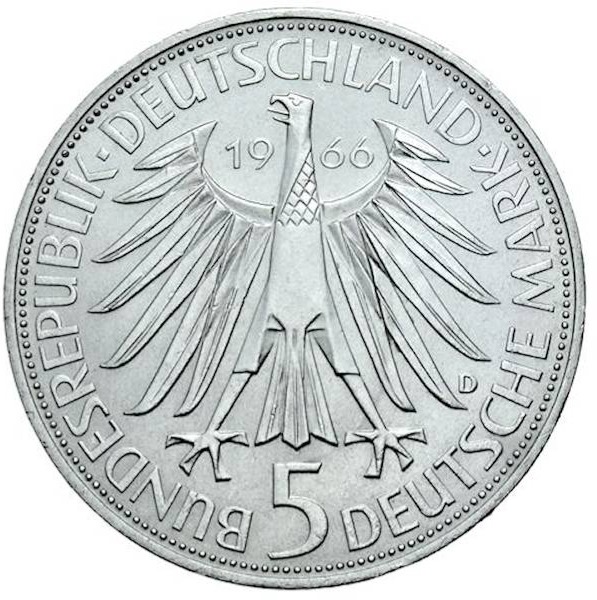 5 DM Gedenkmünzen Silbermünze