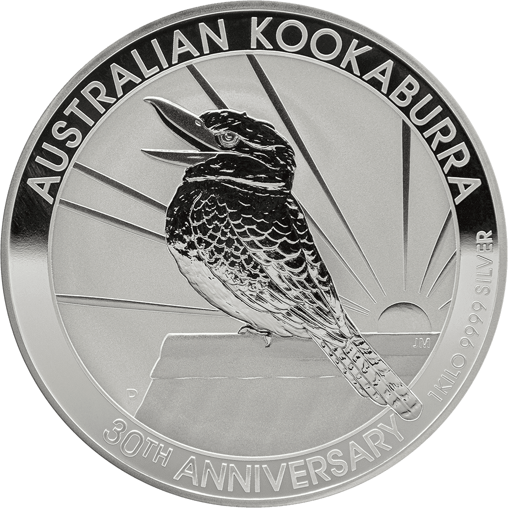 1000 Gramm Silbermünze Australien Kookaburra (diverse Jahrgänge) - Differenzbesteuert