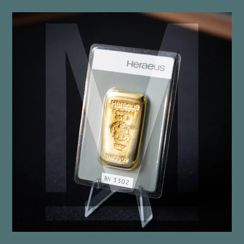 100 Gramm Goldbarren (diverse Hersteller)