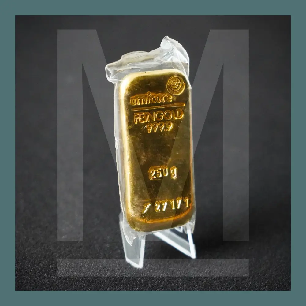 250 Gramm Goldbarren (diverse Hersteller)