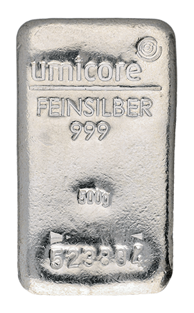 500g Silberbarren ( diverse Hersteller)