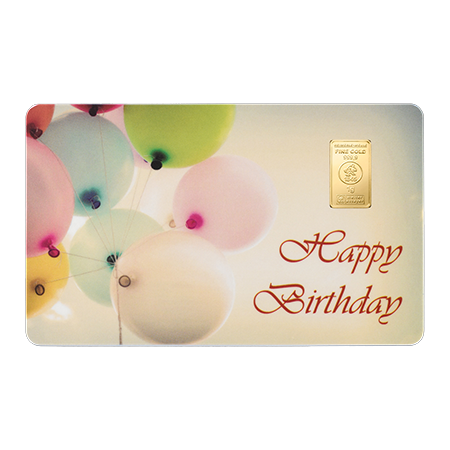 1 Gramm Goldbarren Happy Birthday - Heimerle + Meule