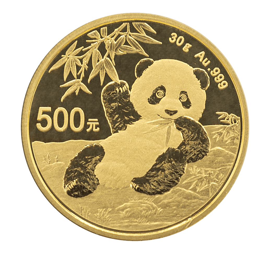 30 Gramm Goldmünze China Panda (diverse Jahrgänge)