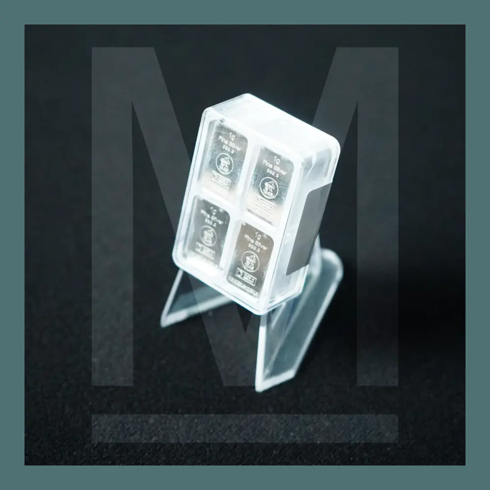100 x 1g Silberbarren UnityBox (Heimerle und Meule)